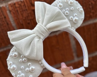 Offwhite Pearl Minnie Ears