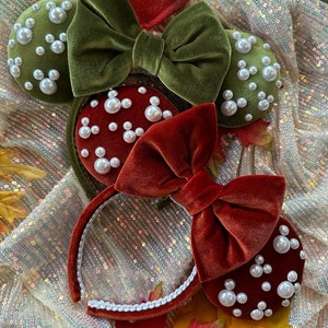 Velvet Pearl Minnie Ears