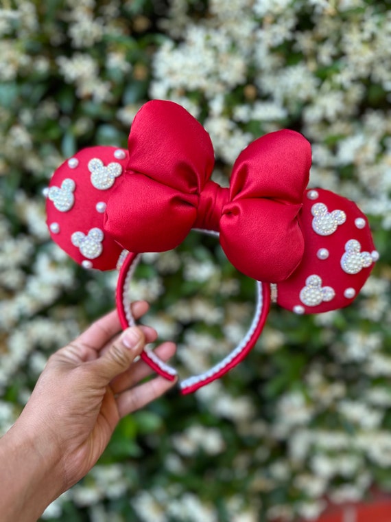 Red Satin Minnie Ears - Etsy display picture 2