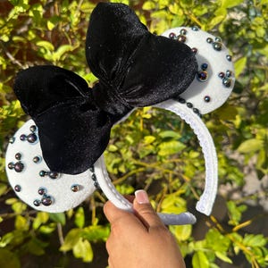 Black  Pearls Minnie Ears