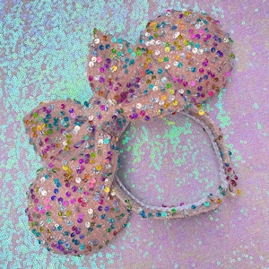 Rainbow Minnie Ears/ Sequins Minnie Ears