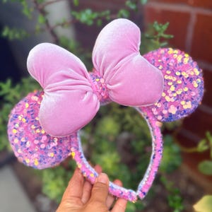 Pink Sequins Ears