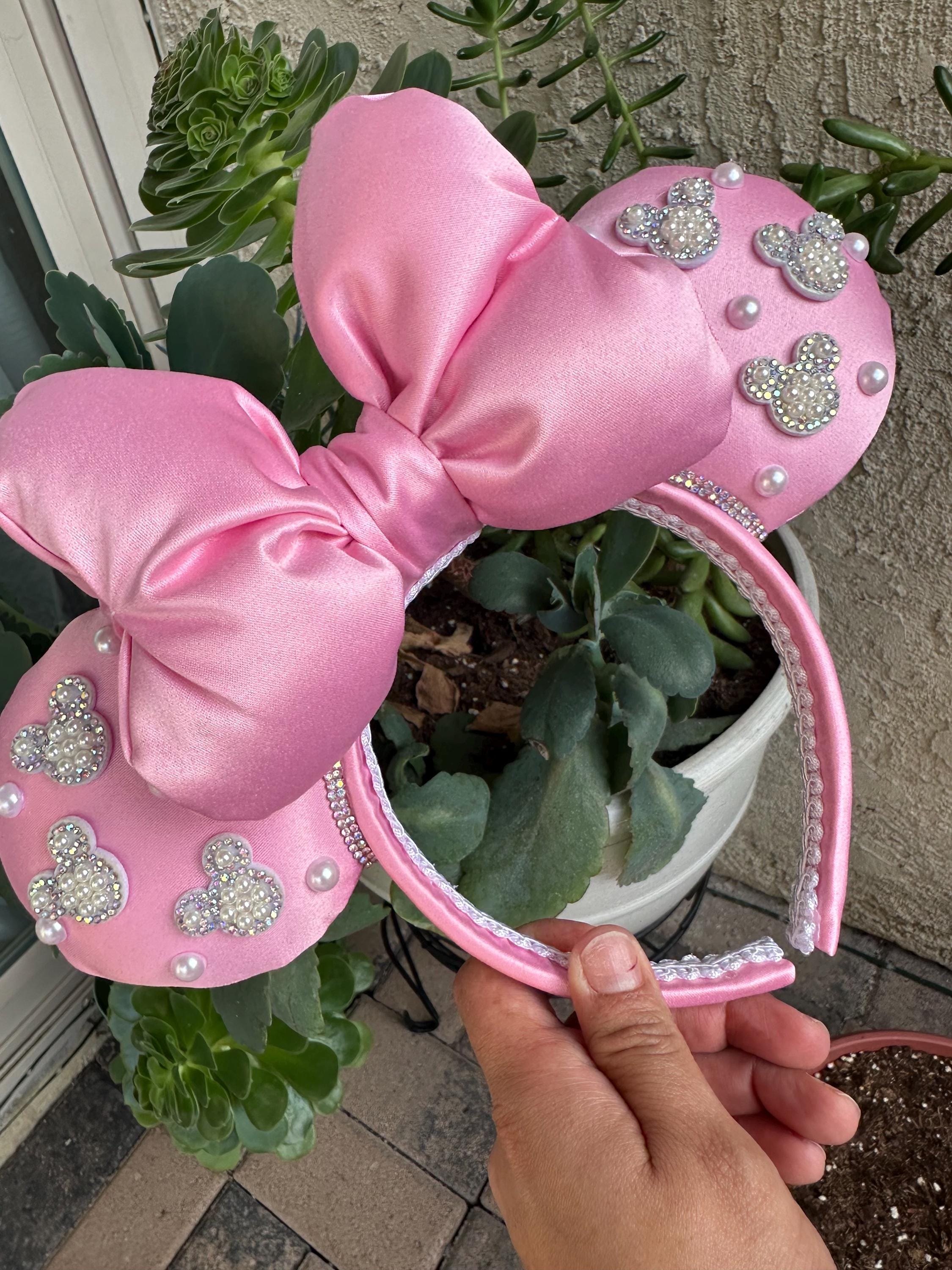 Pink Satin Minnie Ears - Etsy display picture 1