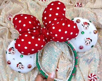 Minnie & Mickey Santa Ears