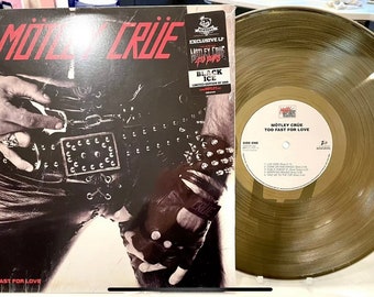 Motley Crue - Too Fast For Love Limited Edition “Black Ice”(transparent black) Vinyl LP New 100% MINT Newbury Comics Exclusive Edition