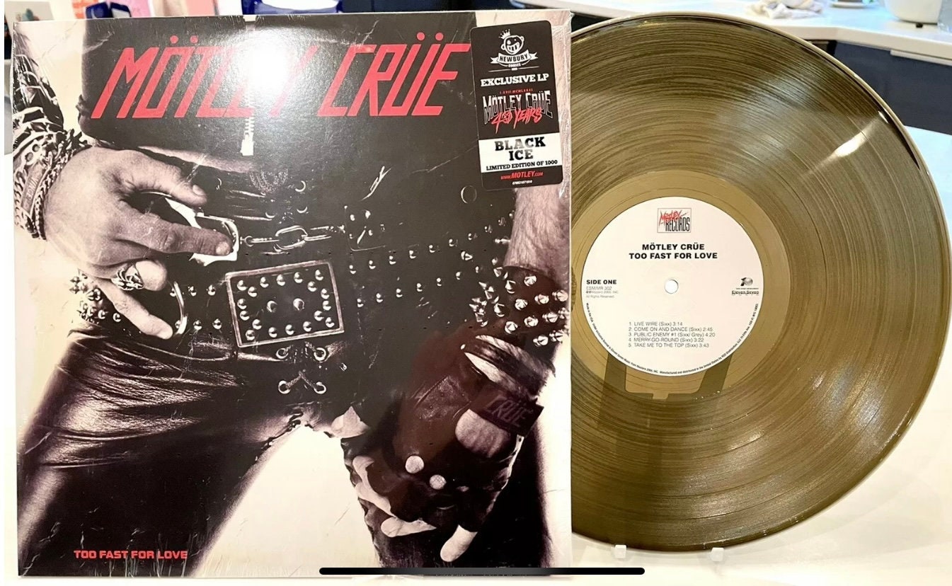 Motley Crue - Too Fast for Love Limited Edition “black Ice