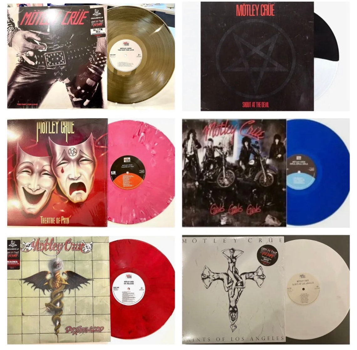 Disco Di Platino Motley Crue - Limited Edition Con Cornice, Too Fast For Love - Foto 10