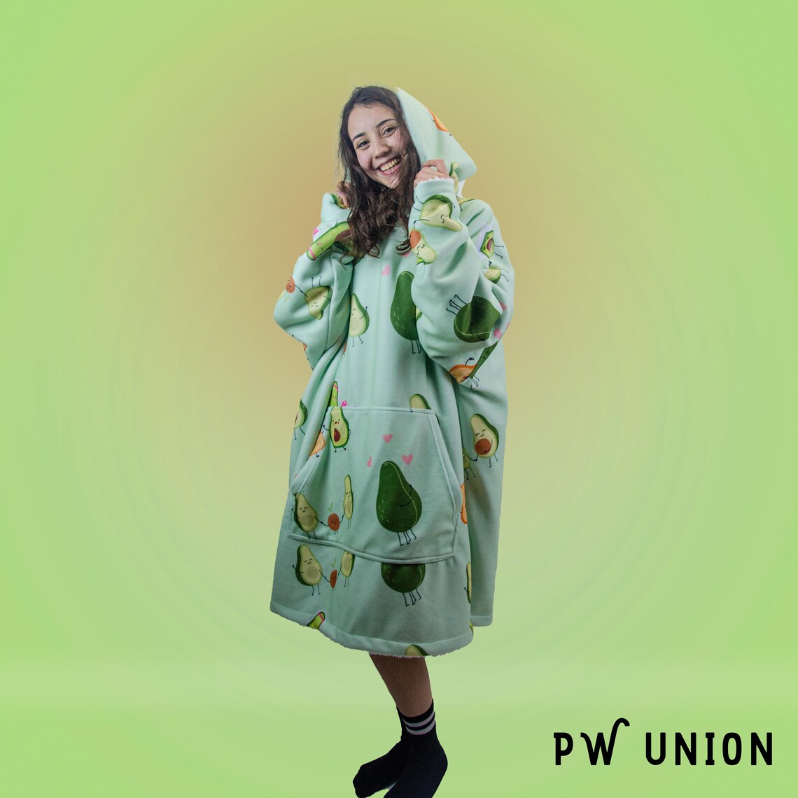 Avocado Cozy Oversized Hoodie Cozy Oversized snuggly Avocado Etsy