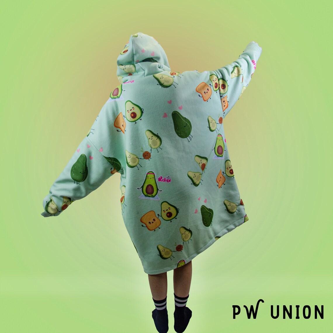 Avocado Cozy Oversized Hoodie Cozy Oversized snuggly Avocado Etsy