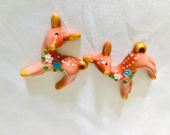 Emaille hert bedel bos fawn hanger bruin goud dier bedel sieraden maken armband ketting Craft Supply