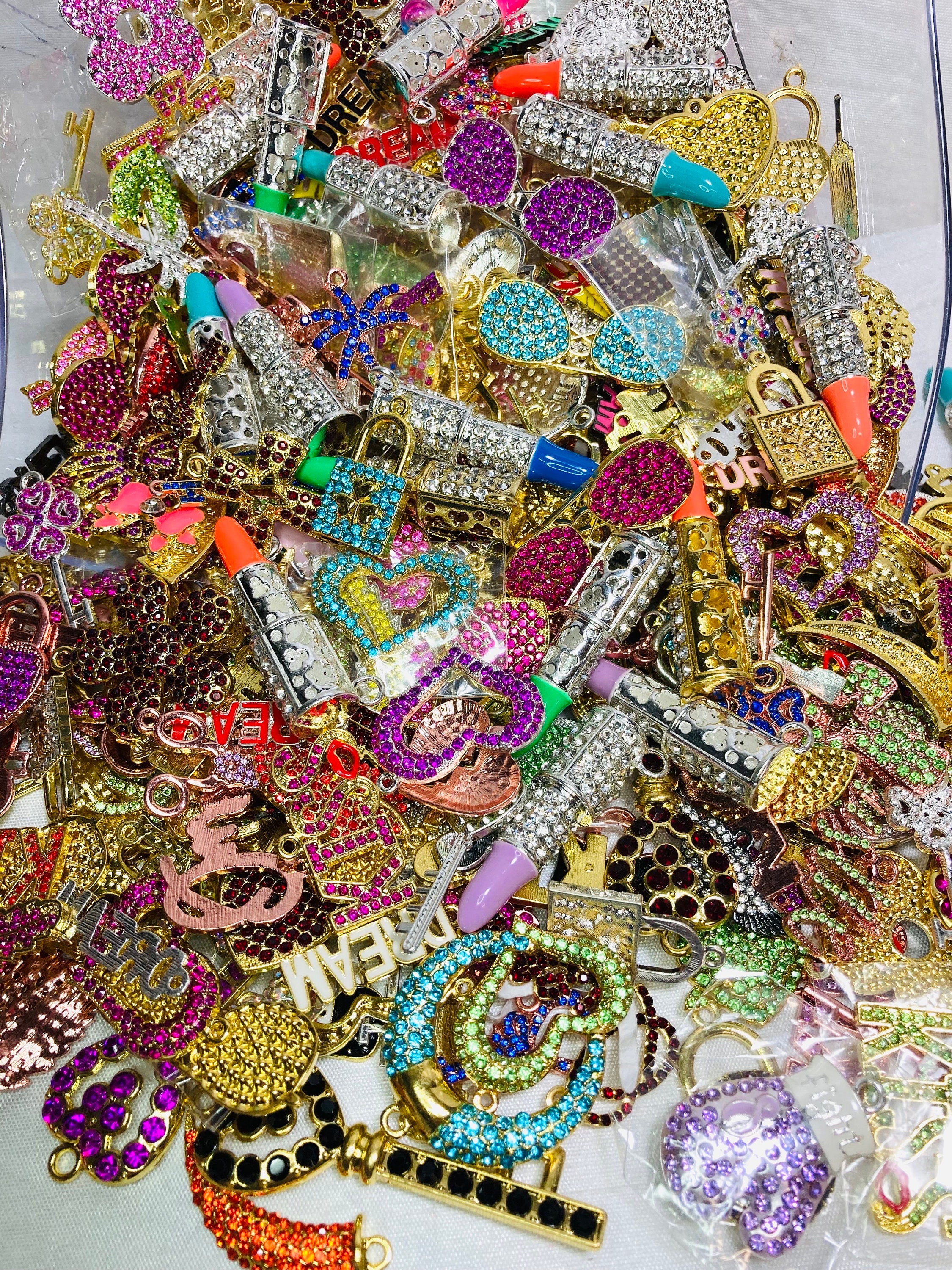 Pearl Charms for Bracelets, Jewelry Making Charms, Wholesale Mixed Charms,  Bangle Charms, Bulk Charms, USA Charm Vendor 