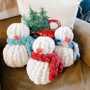 Knit Snowman Pillow, Snowman Pillow, Snowman Decor, Snowman Gift, Christmas Pillow, Christmas Decor, Christmas Gift