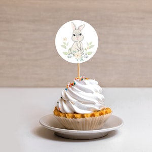 Woodland Animal Cupcake Toppers, Instant Digital Download