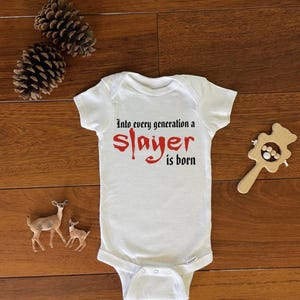 Slayer Onesie®: Vampire Clothes, Nerd Baby Bodysuit