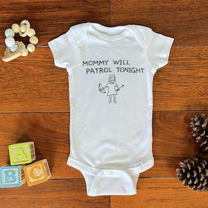 Mommy Patrol Onesie® - Vampire Slayer - Nerd Baby Clothes
