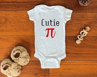 Cutie Pi Onesies® - nerd baby clothes - pi shirt - cute baby gift