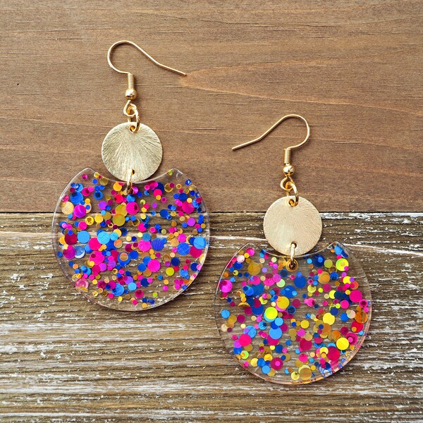 Confetti Earrings Etsy