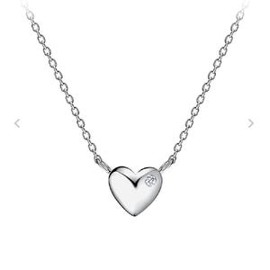 Sterling silver heart necklace