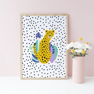 Leopard print prints, Boho Leopard, Jungle Wall Art, Tropical print, Animal wall art, boho prints, Cheetah print, girls room decor