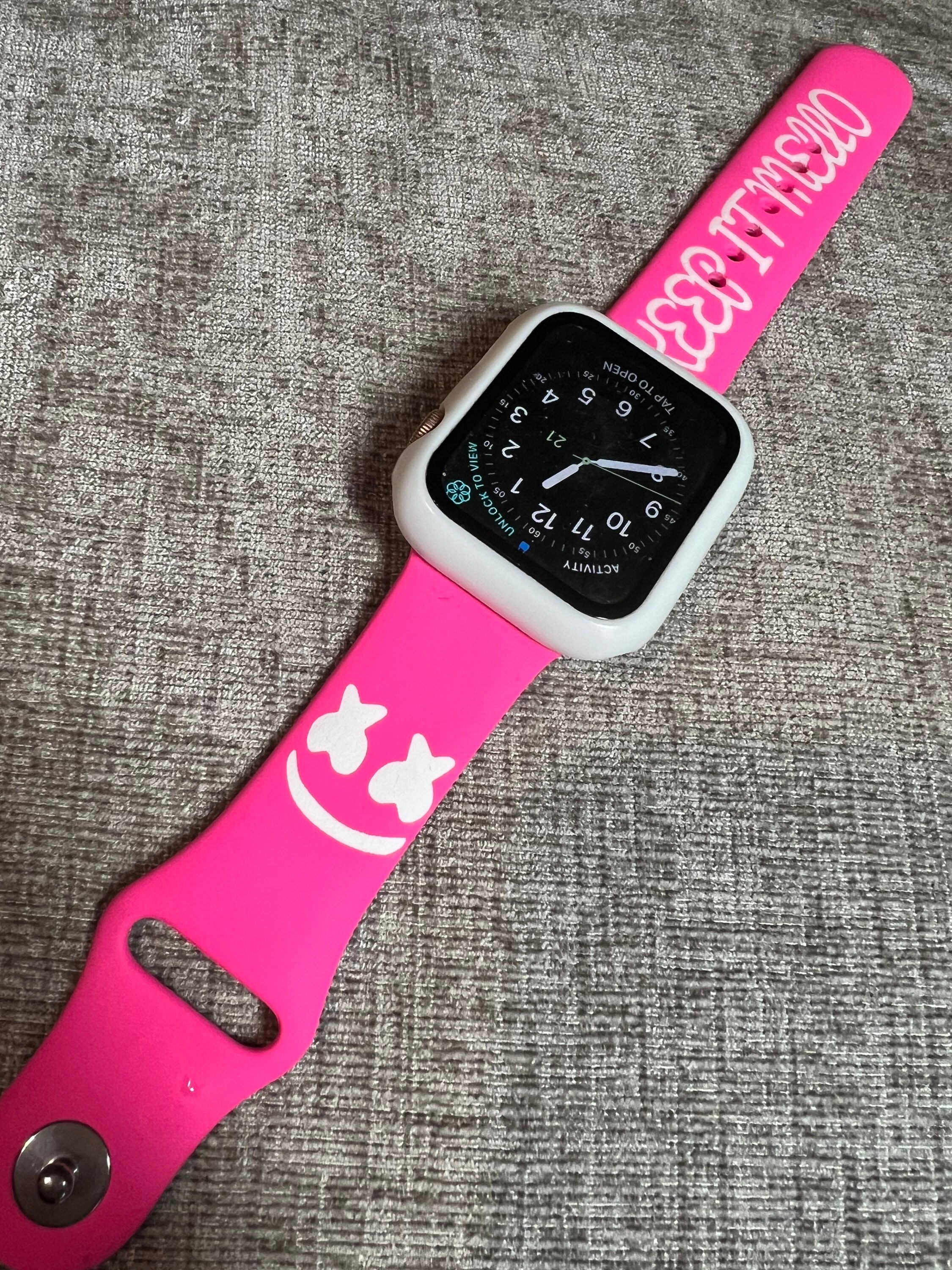 Marshmello Smiley Face DJ Laser Engraved Strap Apple Watch Etsy