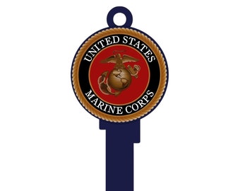 Marine Corp American Military Real Superhero Key Blanks Available in Kwikset & Schlage