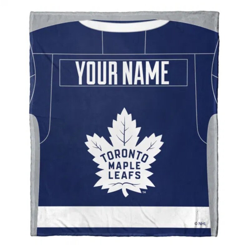 Toronto Maple Leafs jersey Personalized Silk Touch Throw Blanket Etsy