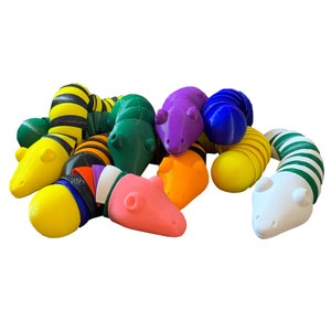 Articulated Snake Jiggly Wiggly | Fidget Toys, Desk Accessory | Slug | Desk Toys | Flexible Snake | Kids Toy | Holiday Gift