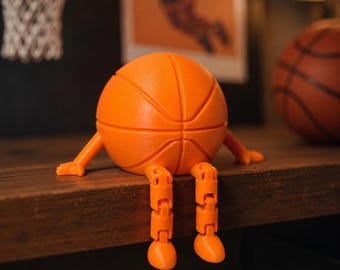 Zabawka antystresowa „Koszykarz” Fidget Toy, pomarańczowa dekoracja biurka, prezent sportowy, figurka do koszykówki, zabawka antystresowa, zabawka do siedzenia na półce, fan koszykówki, dekoracja sportowa