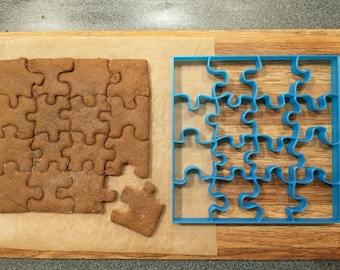 Jigsaw Puzzle Cookie Cutter, Jigsaw Puzzle Piece Shapes, Puzzle Cookie Cutter, Fondant Party, Kids Birthday Party Parties, Puzzle Lovers