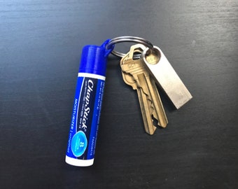 Keychain cap for chapstick | Chapstick Keychain | Chapstick Holder | Chapstick Holder Keychain | Chap Stick