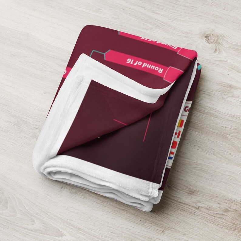 Qatar World Cup 2022 Calendar Blanket Qatar World Cup 2022 Etsy