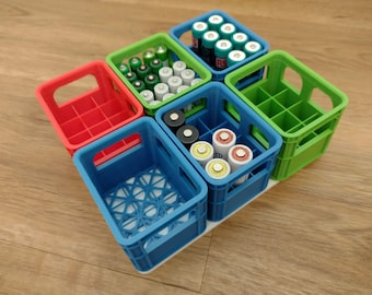 Beer Crate Battery Holder, aa Battery Case, aaa Battery Case, aa Battery Holder, aaa Battery Holder, Battery Organizer, Beer Crate