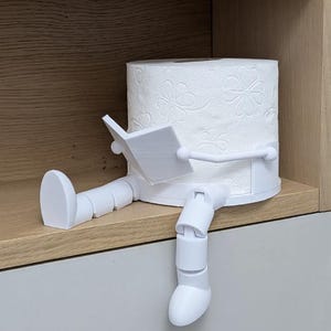 Toilet Paper Roll Holder Buddy, Toilet Accessories, Toilet Decor, Bathroom Decor, Toilet Roll Decor, Funny Gift, Bathroom Accessories