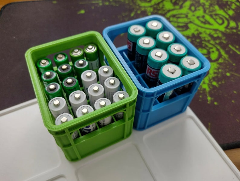 Beer Crate Battery Holder Aa Battery Case Aaa Battery Case Etsy