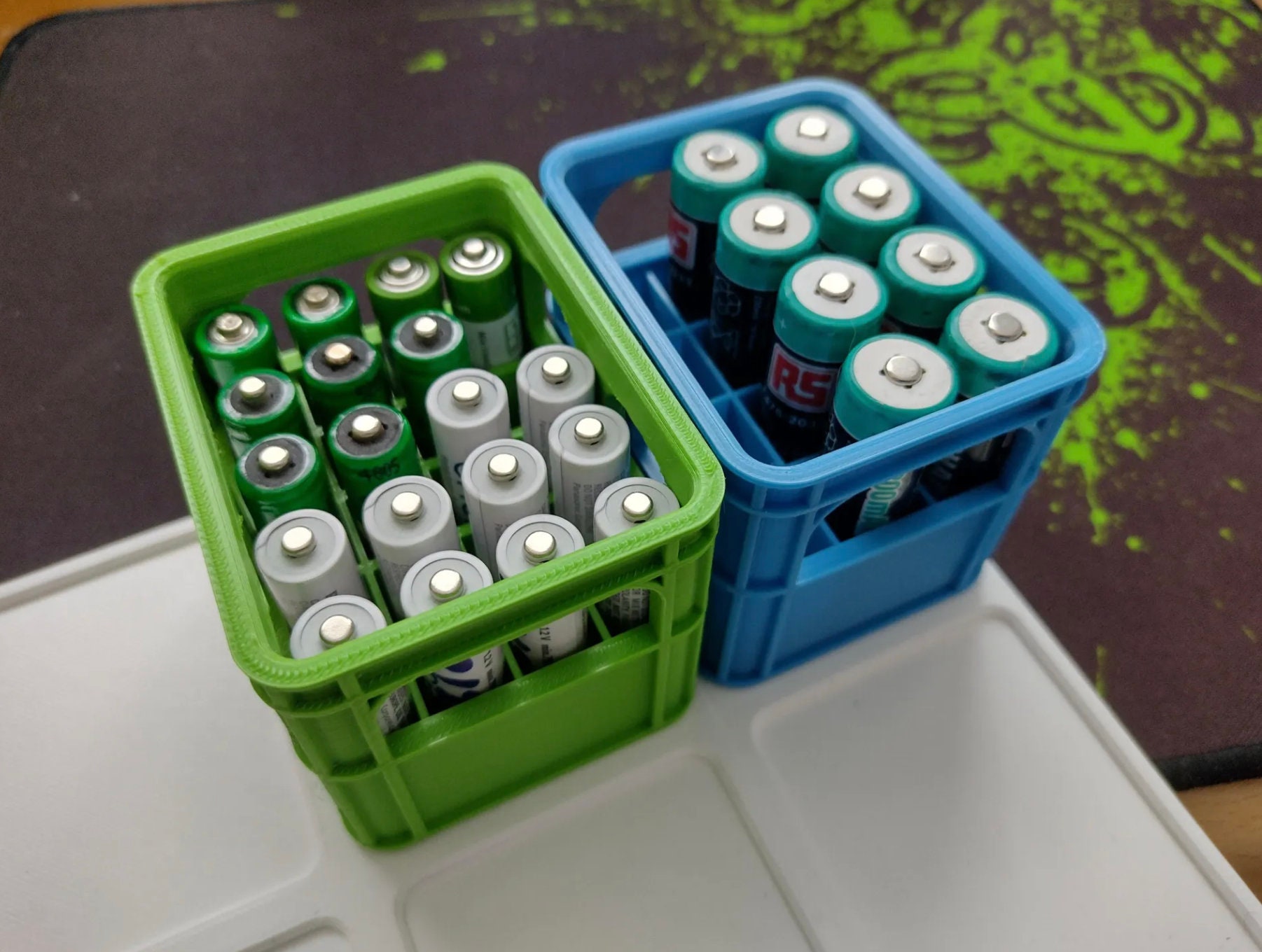 Beer Crate Battery Holder Aa Battery Case Aaa Battery Case Etsy