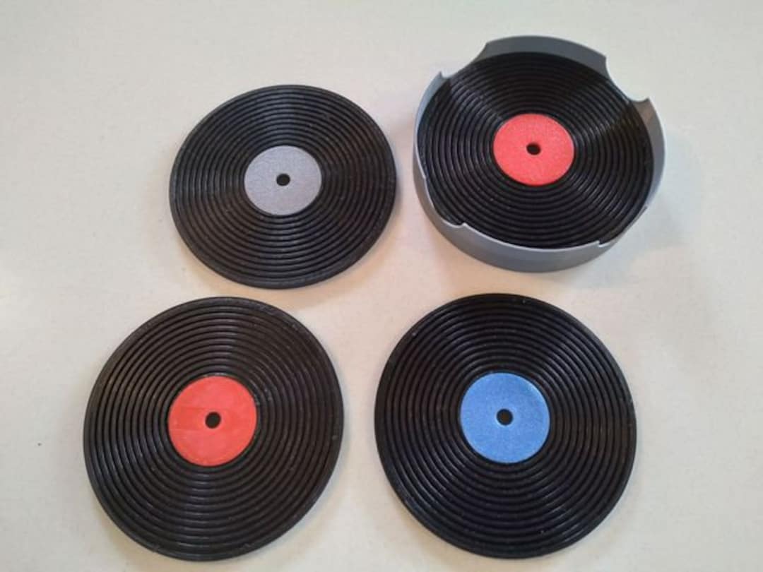 Record Coasters Vinyl Record Coaster Set Drink Coasters Vinyl Records