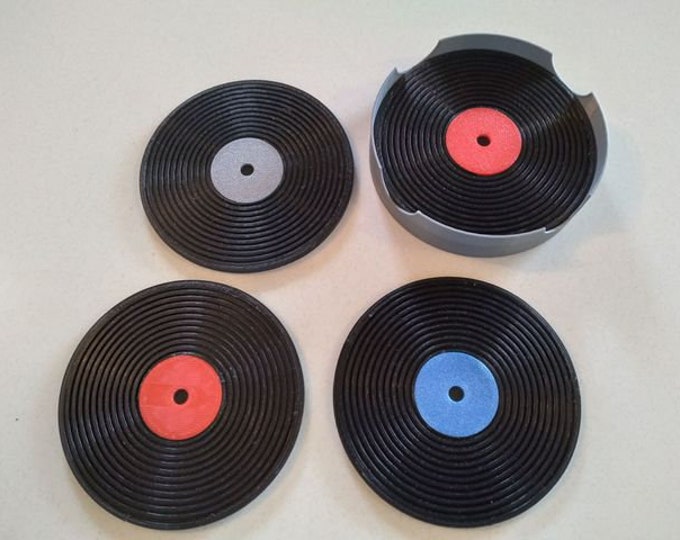 Record Coasters | Vinyl Record | Coaster Set | Drink Coasters | Vinyl Records | Record Coaster | Vinyl Coasters