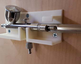 Airbrush Wall Mount Holder, Airbrush Wall Bracket, Airbrush Accessories, Airbrush Stand, Airbrush Holder, Airbrush Mount