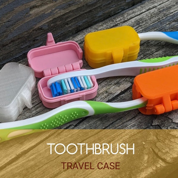 Toothbrush Travel Case | Toothbrush Accessories | Travel Accessories | Bathroom Accessories | Travel Tools | Travel Hacks | Toothbrush Box