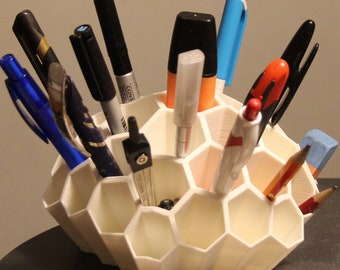 Honeycomb Pencil Holder | Desk Organizer | Pencil Organizer | Desk Tool | Pen Organizer | Desk | Pencils | Honeycomb