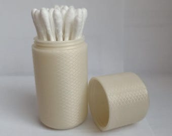 Travel Container for Cotton Swabs, Portable Storage Case, Compact Swab Holder, Travel-Friendly Organizer, Hygienic Cotton Swab Case