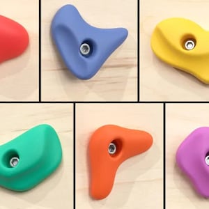 Set of 6 Rock Climbing Hold Cabinet/Drawer Knobs