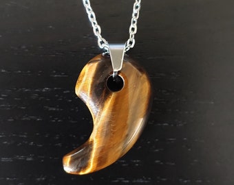 Colar Olho de Tigre Magatama