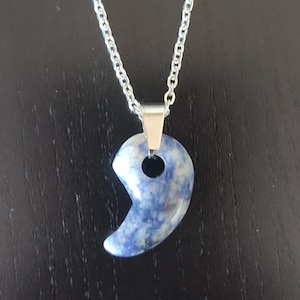 Magatama Necklace in Sodalite
