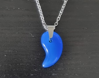 Colar Magatama em Ágata Azul traz boa sorte
