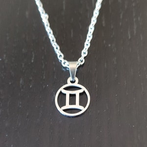 Necklace sign of the zodiac Gemini