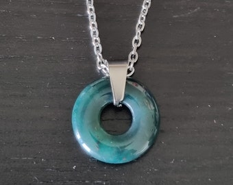 Natural stone necklace in Indian Agate