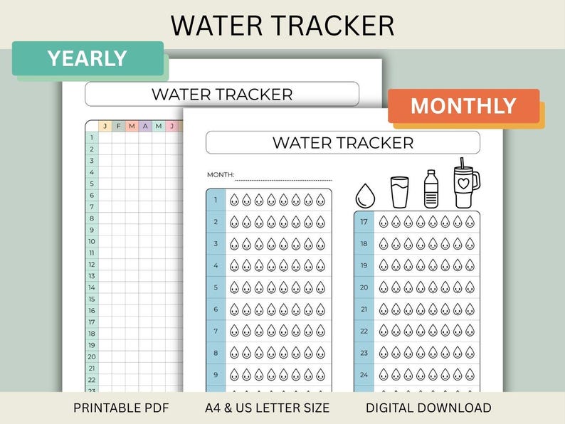 Storage Tracker. Water Water Tracker, Hydration Monitor, H2O Intake, Drink Water Reminder ...
