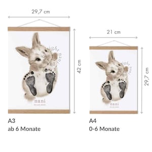 Baby FußabdruckSet Hase Nani Paw