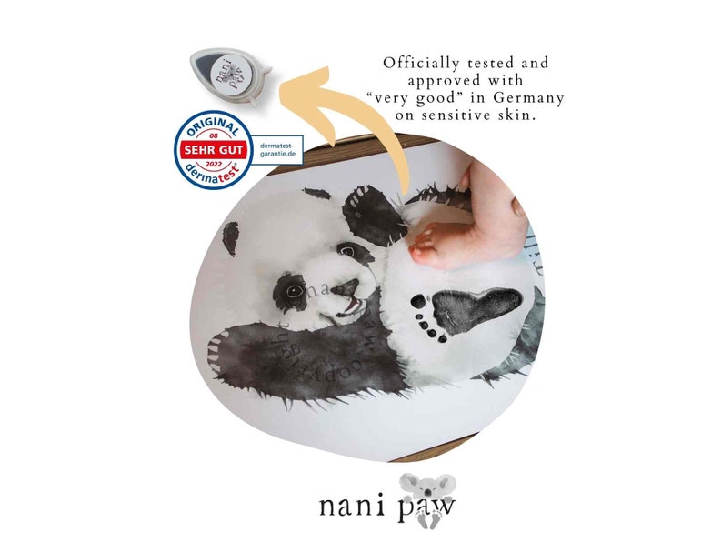 Baby FußabdruckSet Panda Nani Paw